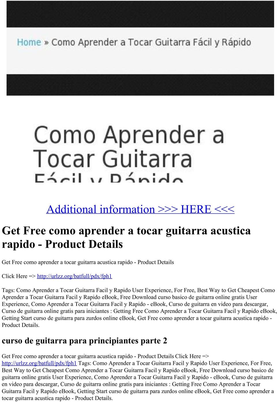 org/batfull/pdx/fph1 Tags: Como Aprender a Tocar Guitarra Facil y Rapido User Experience, For Free, Best Way to Get Cheapest Como Aprender a Tocar Guitarra Facil y Rapido ebook, Free Download curso