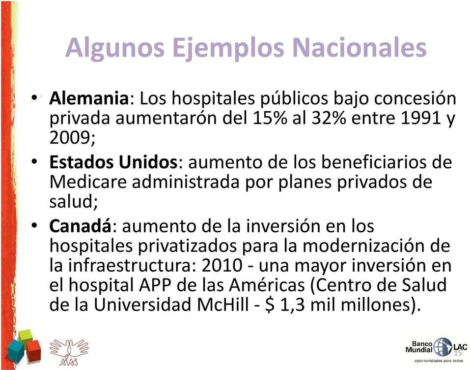Canadá: aumento de la inversión en los hospitales privatizados para la modernización de la infraestructura: 2010 -