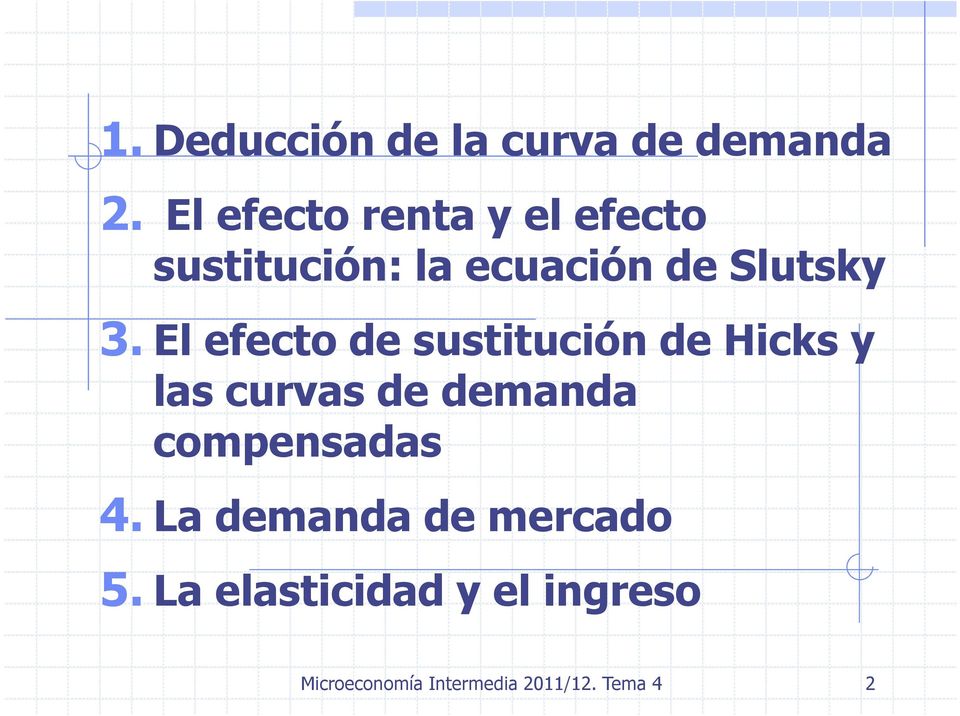 3. El efecto de sustitución de Hicks y las curvas de deanda