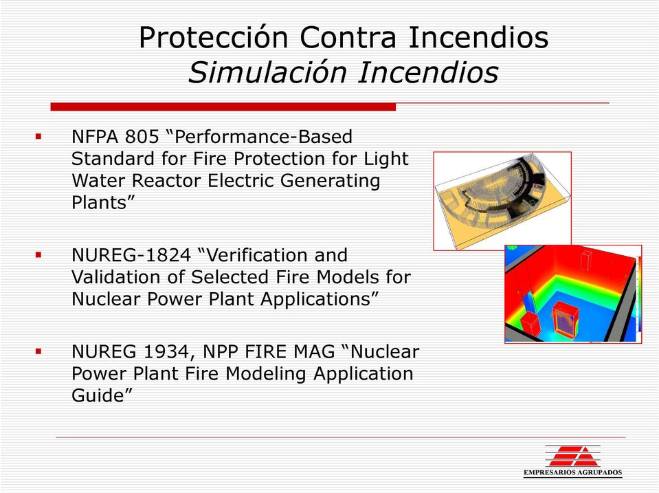 Verification and Validation of Selected Fire Models for Nuclear Power Plant