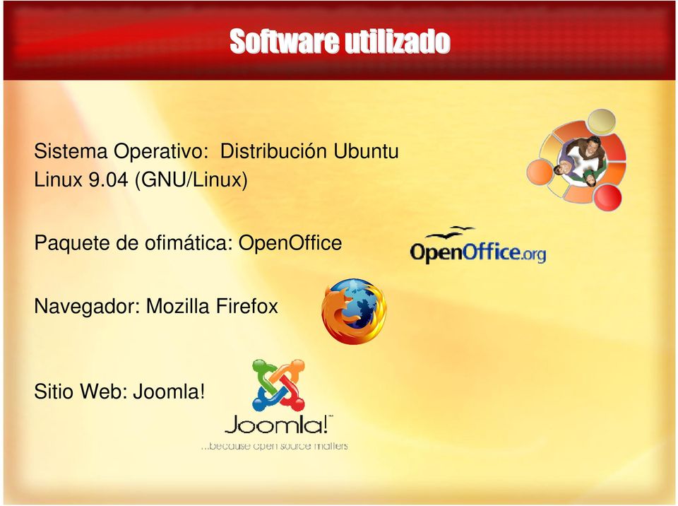 04 (GNU/Linux) Paquete de ofimática: