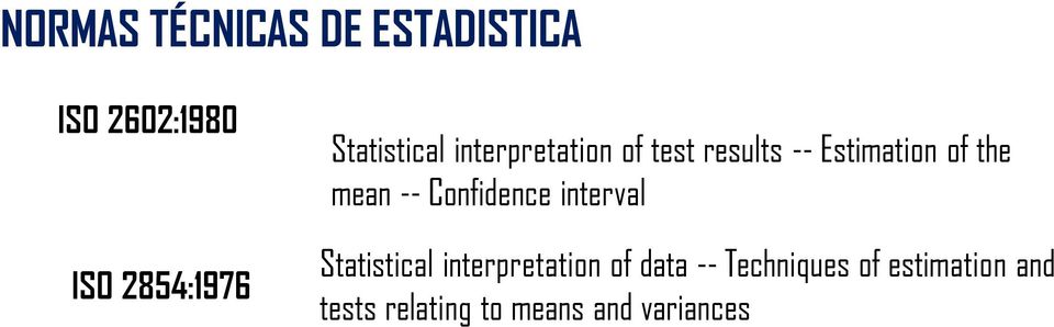mean -- Confidence interval Statistical interpretation of data