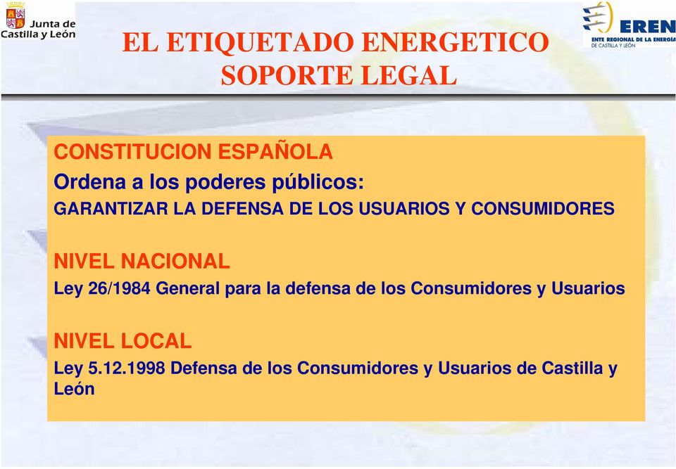 NACIONAL Ley 26/1984 General para la defensa de los Consumidores y Usuarios