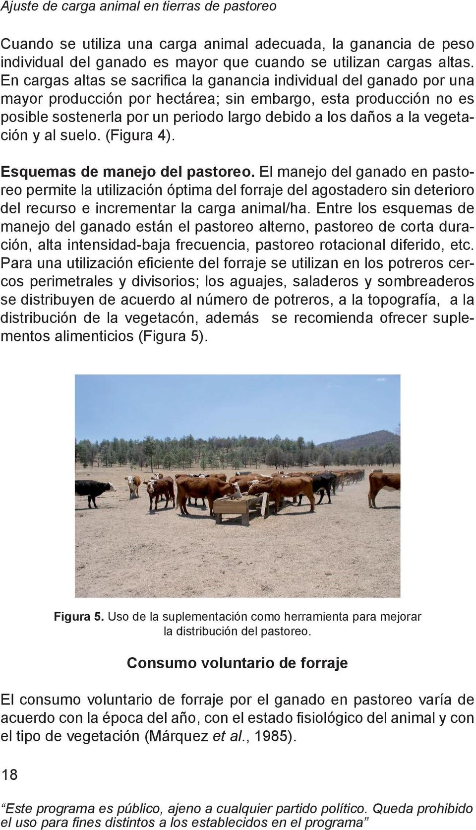 Ajuste de carga animal en tierras de pastoreo. Manual de capacitación - PDF  Descargar libre