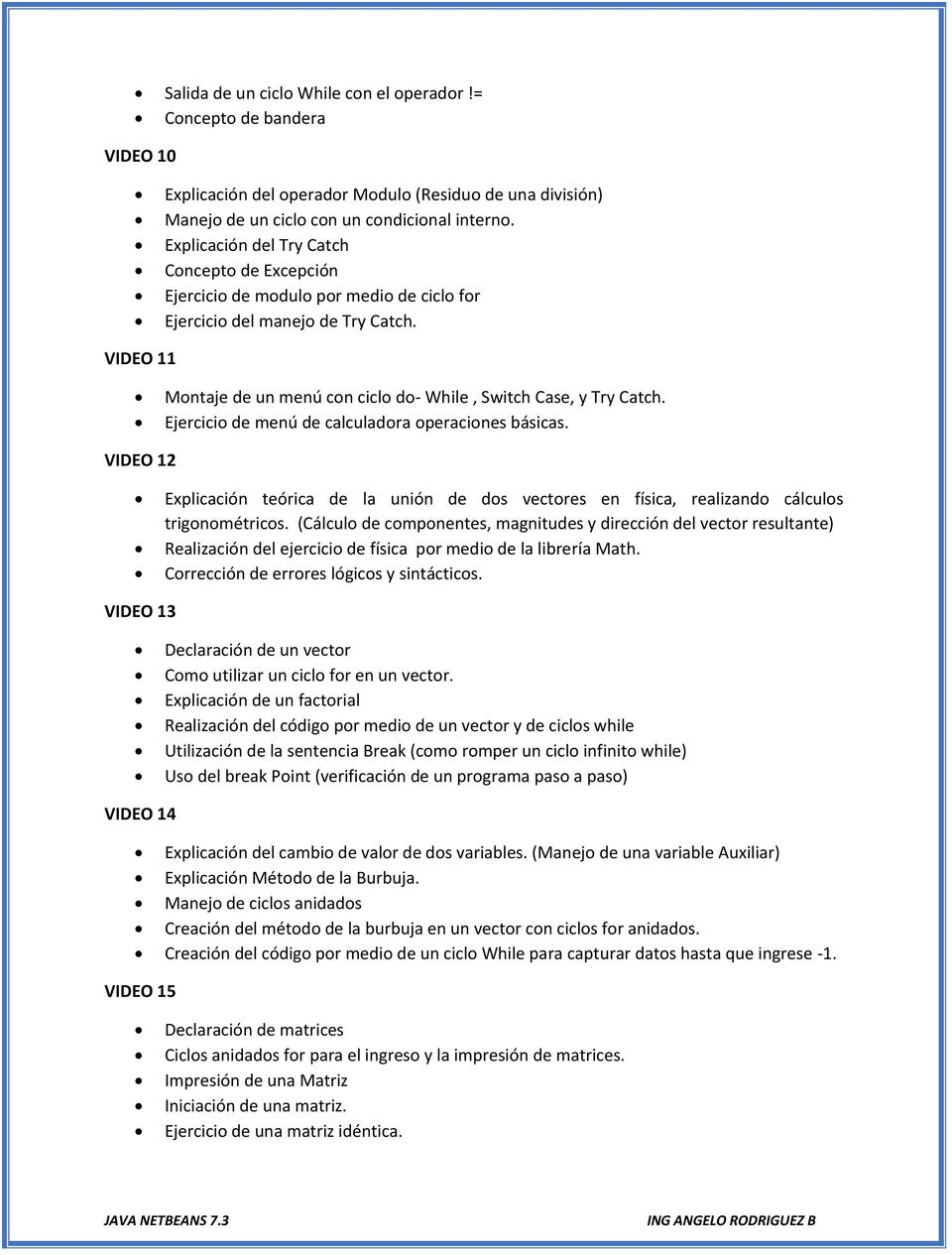 CONTENIDO CURSO JAVA BASICO NIVEL 20   PDF Free Download