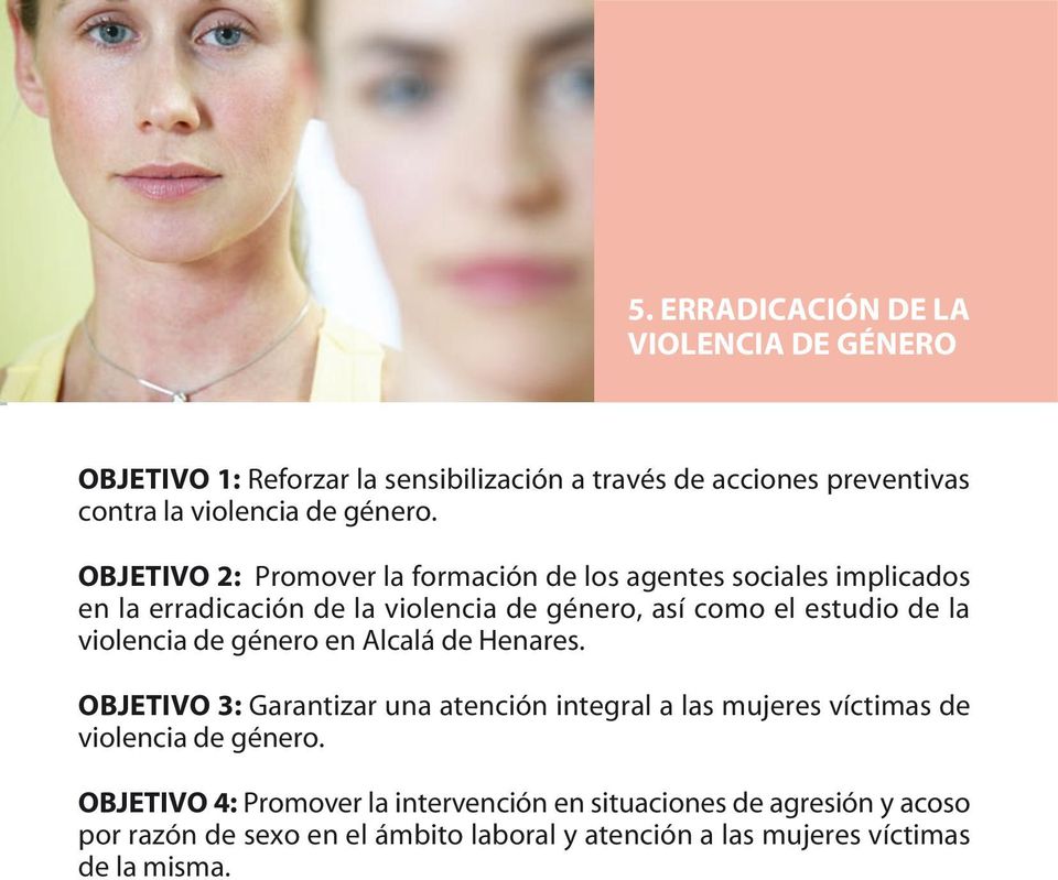 violencia de género en Alcalá de Henares. OBJETIVO 3: Garantizar una atención integral a las mujeres víctimas de violencia de género.
