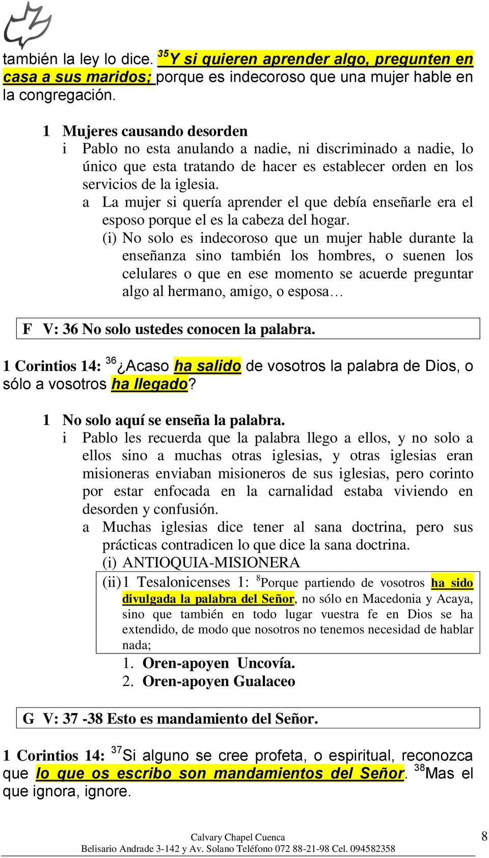 1 CORINTIOS 14 ORDEN EN LA IGLESIA - PDF Free Download
