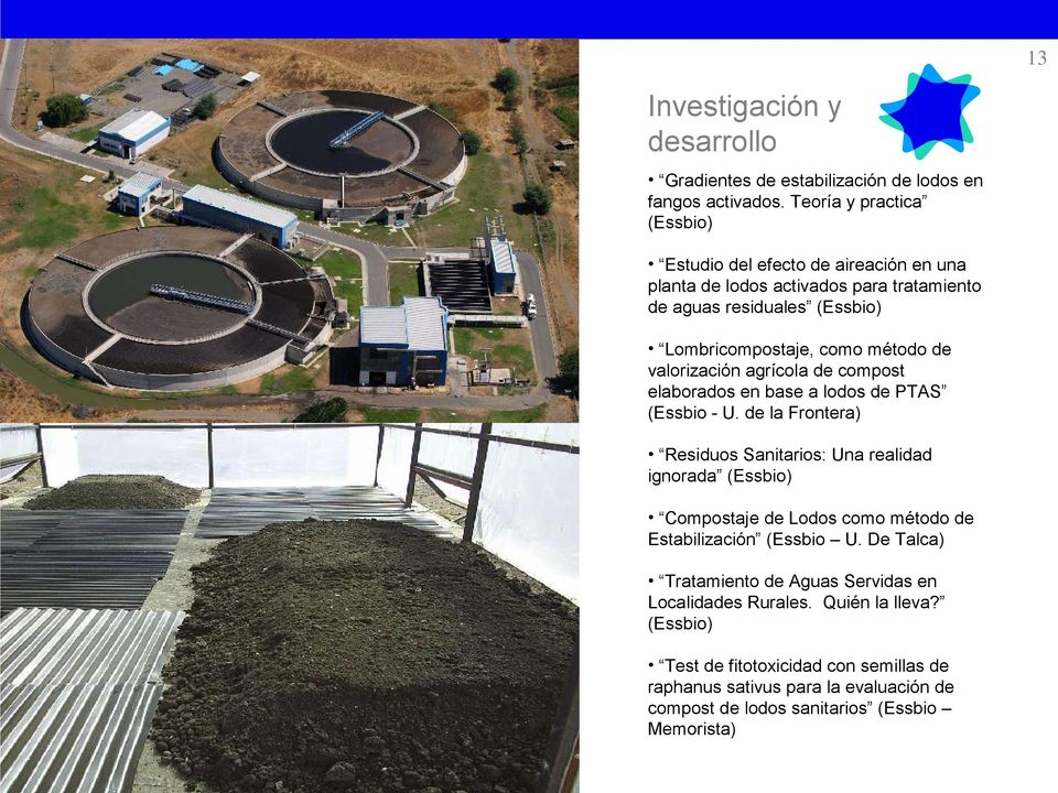 valorización agrícola de compost elaborados en base a lodos de PTAS (Essbio - U.