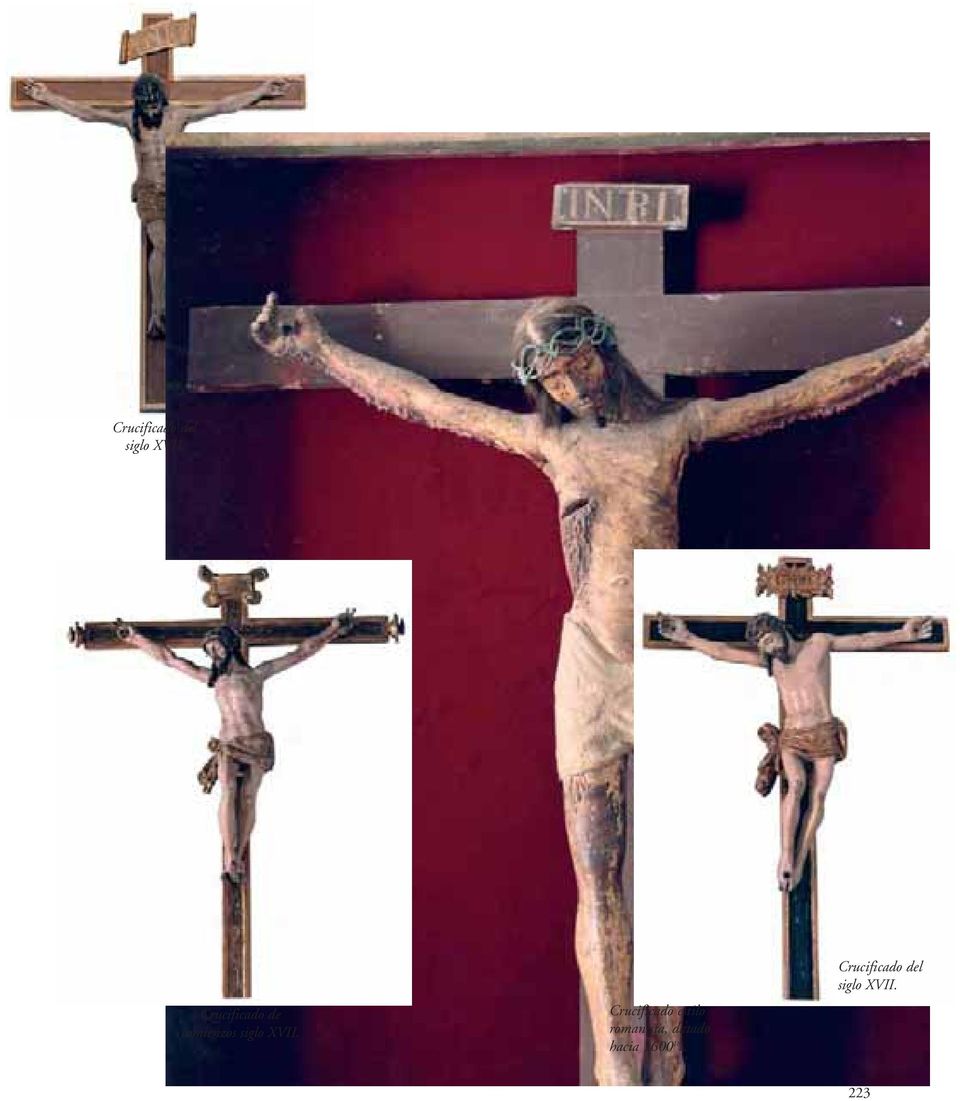 Crucificado estilo romanista, datado