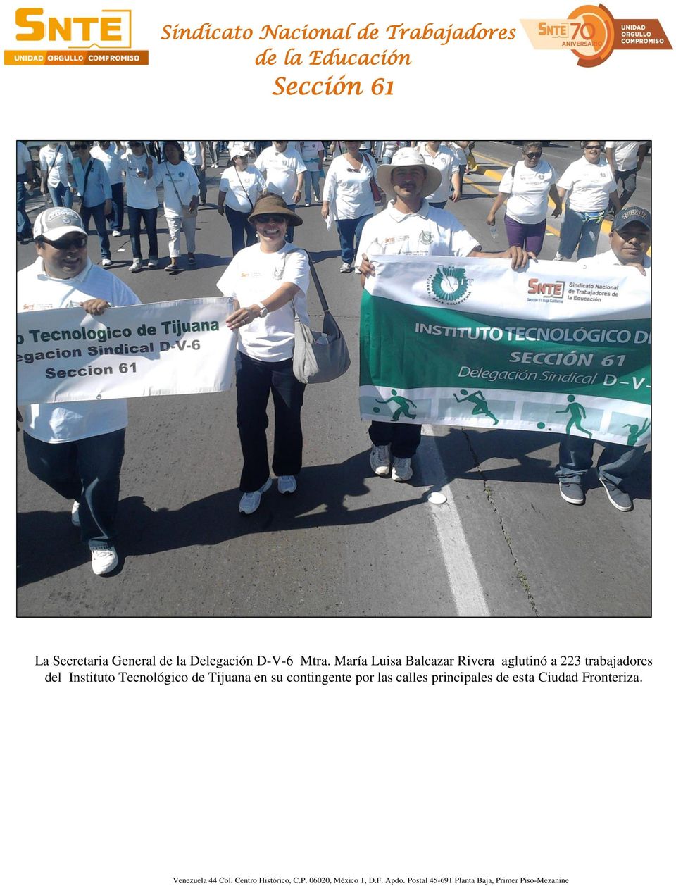trabajadores del Instituto Tecnológico de Tijuana en