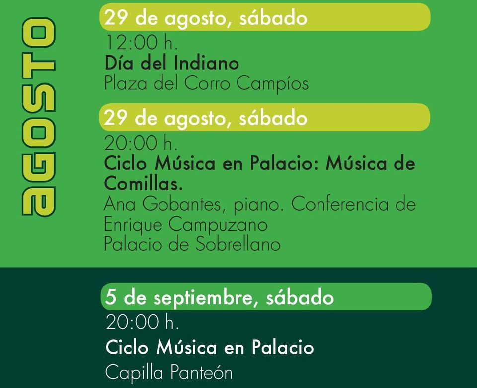 Ciclo Música en Palacio: Música de Comillas. Ana Gobantes, piano.