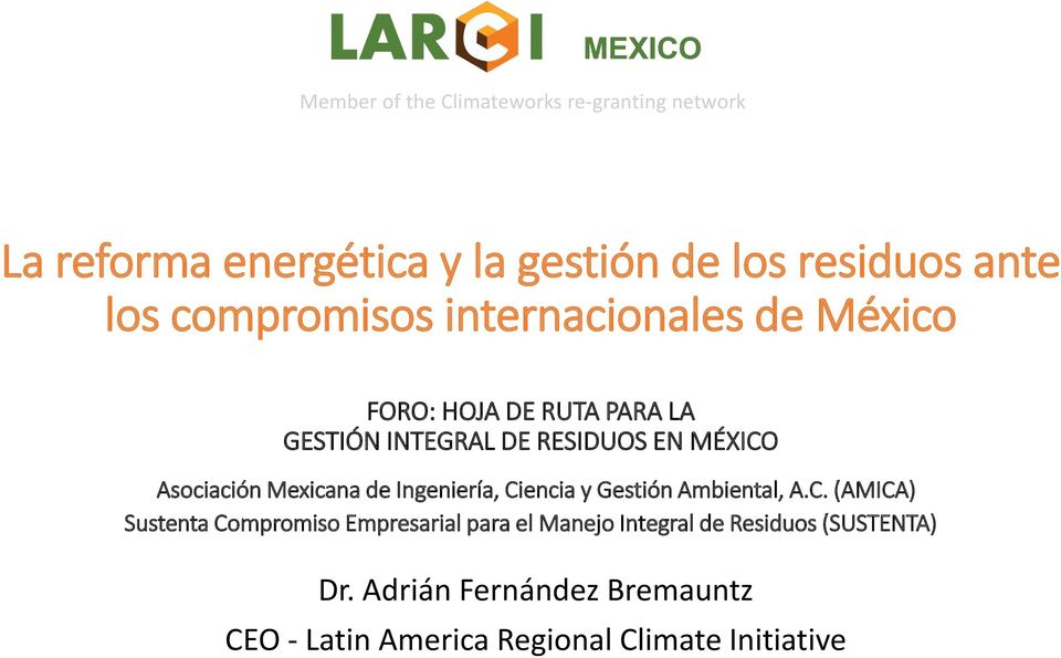 Asociación Mexicana de Ingeniería, Ci