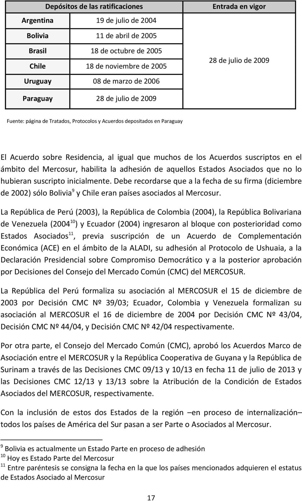 ámbito del Mercosur, habilita la adhesión de aquellos Estados Asociados que no lo hubieran suscripto inicialmente.