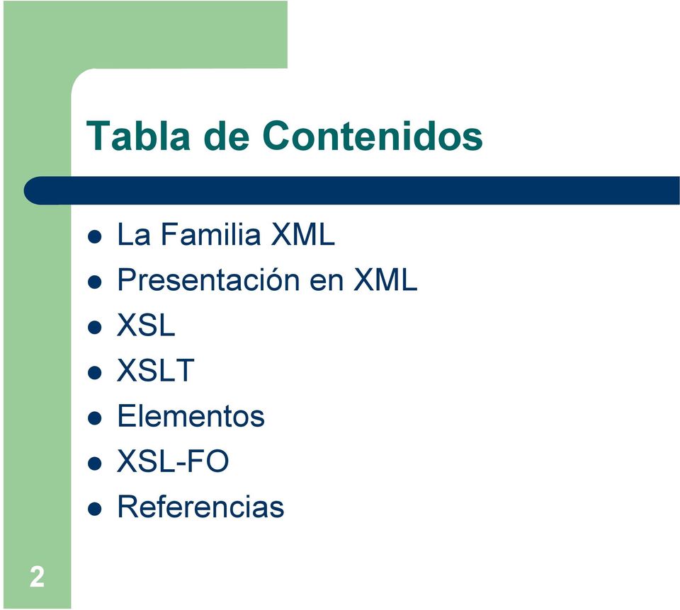 Presentación en XML XSL