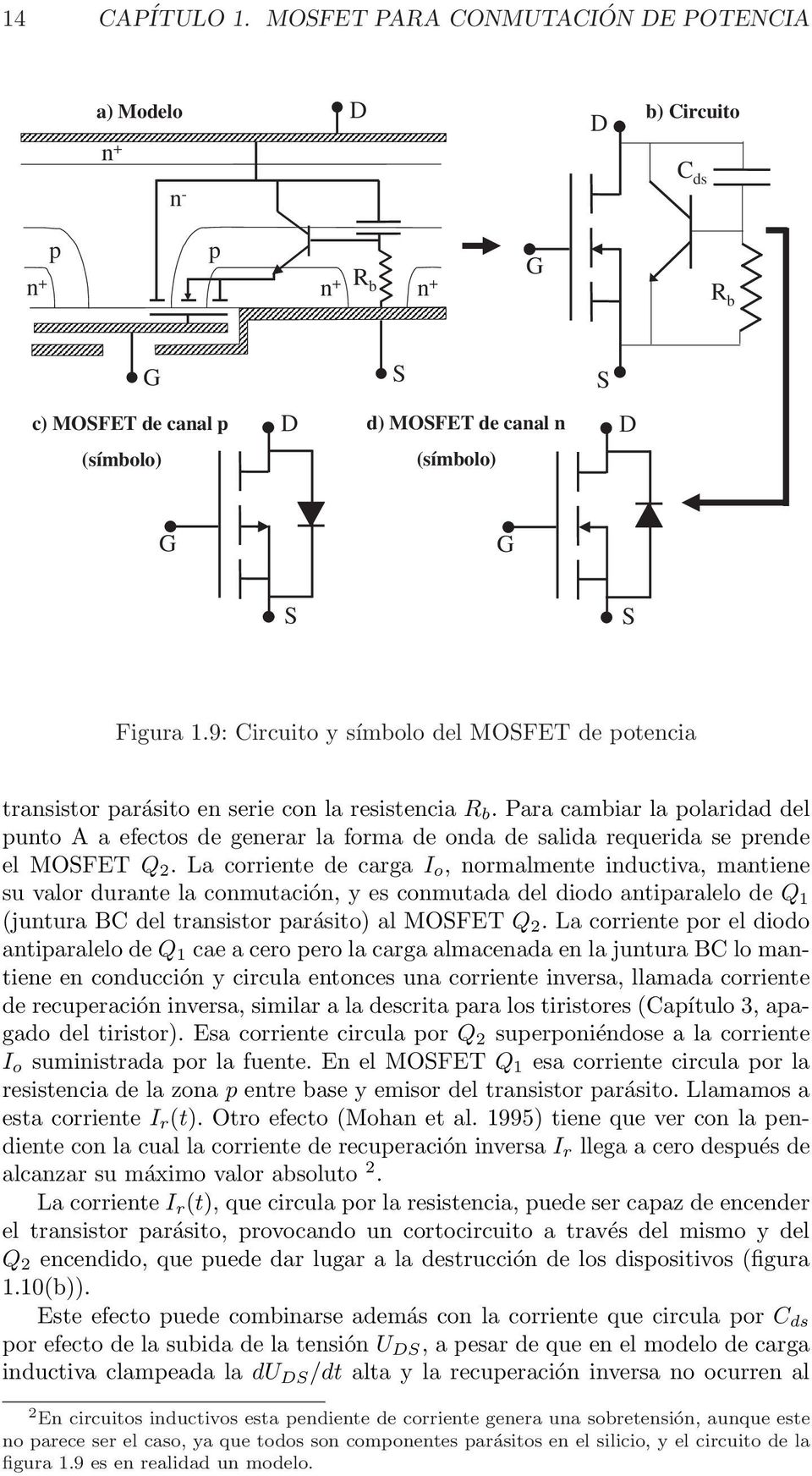 Para cambiar la polaridad del punto A a efectos de generar la forma de onda de salida requerida se prende el MOFET Q 2.