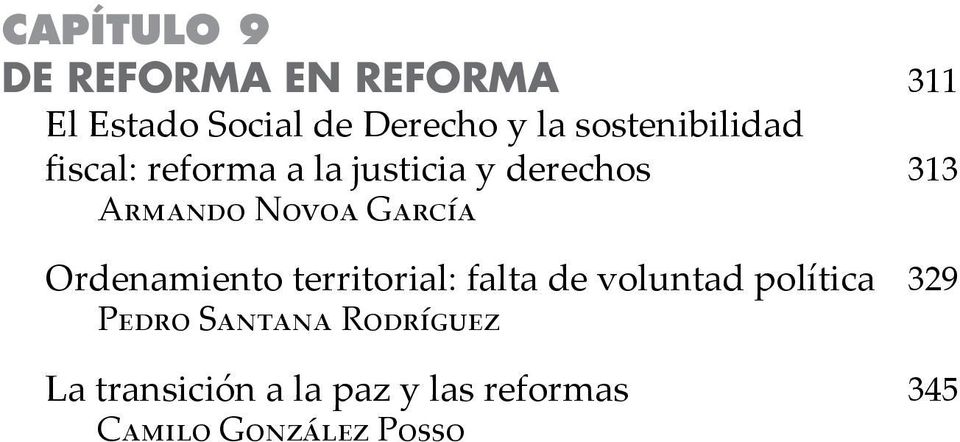 García Ordenamiento territorial: falta de voluntad política 329 Pedro