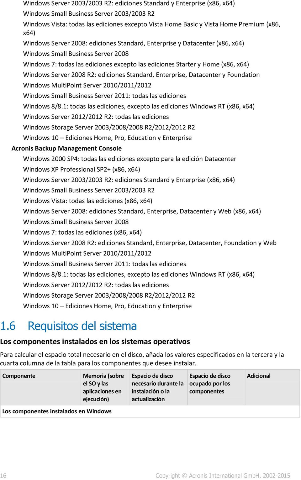 x64) Windows Server 2008 R2: ediciones Standard, Enterprise, Datacenter y Foundation Windows MultiPoint Server 2010/2011/2012 Windows Small Business Server 2011: todas las ediciones Windows 8/8.