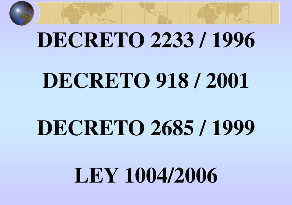 / 2001 DECRETO