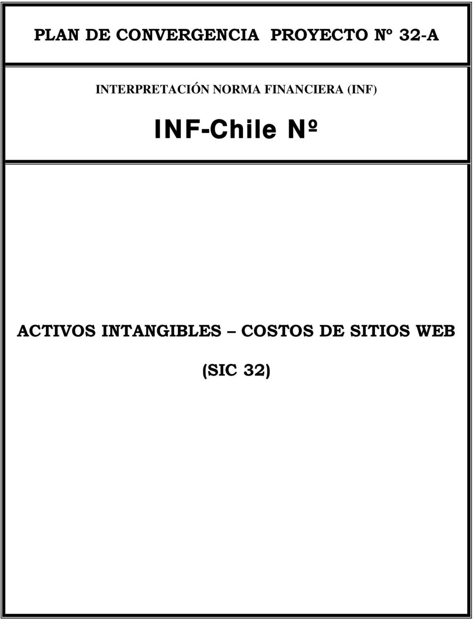 FINANCIERA (INF) INF-Chile Nº