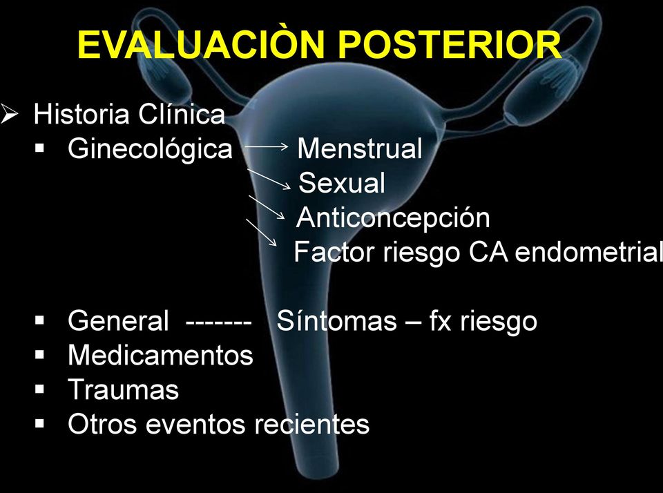 Factor riesgo CA endometrial General -------