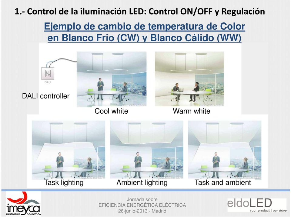 Blanco Frio (CW) y Blanco Cálido (WW) DALI controller Cool