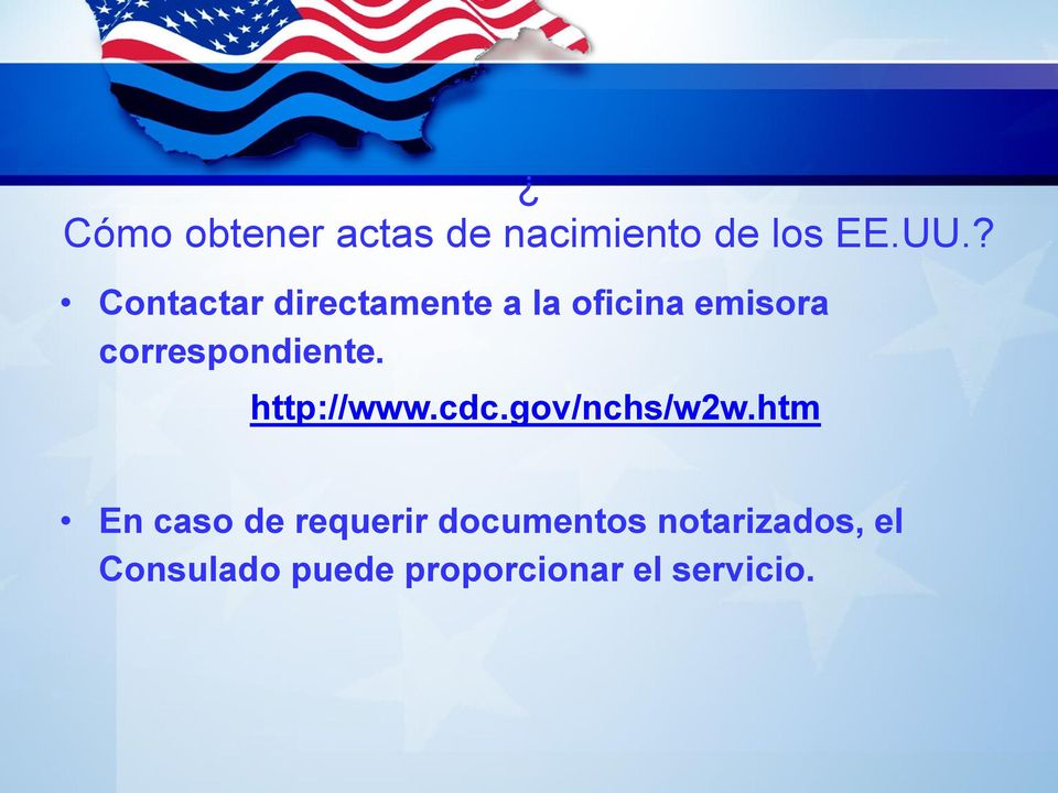 correspondiente. http://www.cdc.gov/nchs/w2w.