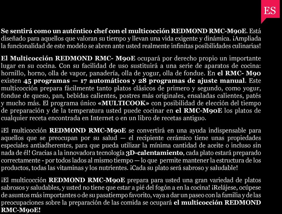 Multicooker RMC M90E. recepten recetas ricette rezepte receitas recettes -  PDF Free Download