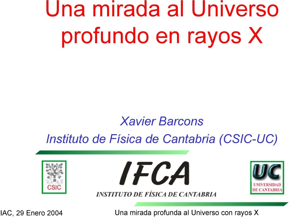 Xavier Barcons Instituto