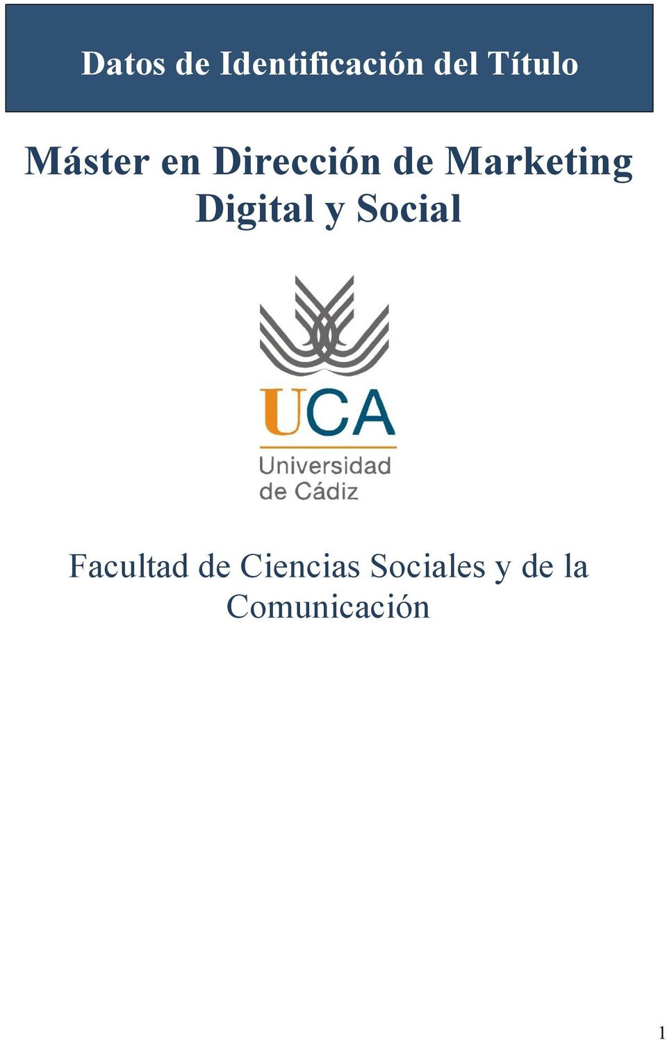 Digital y Social Facultad de