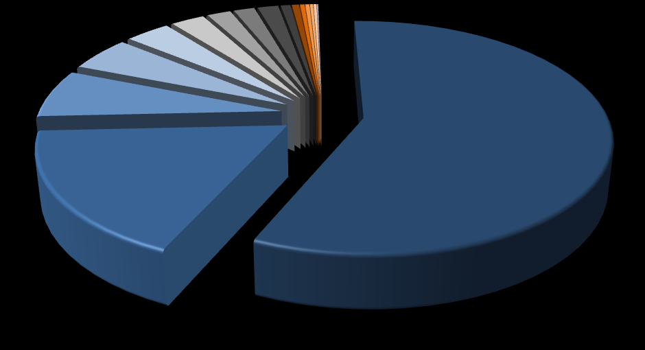 Área Empresas Públicas y Universidades Gráfico N 27: Distribución de AFI en Universidades Estatales, 2012 6,8% 0,8% 0,6% 0,4% 0,3% 1,6% 0,2% 1,9% 1,6% 0,2% 0,1% 2,6% 3,5% 4,9% 56,9% 17,6% UCHILE