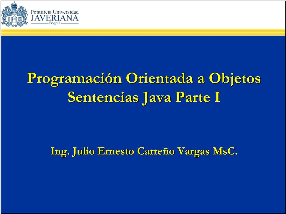 Java Parte I Ing.