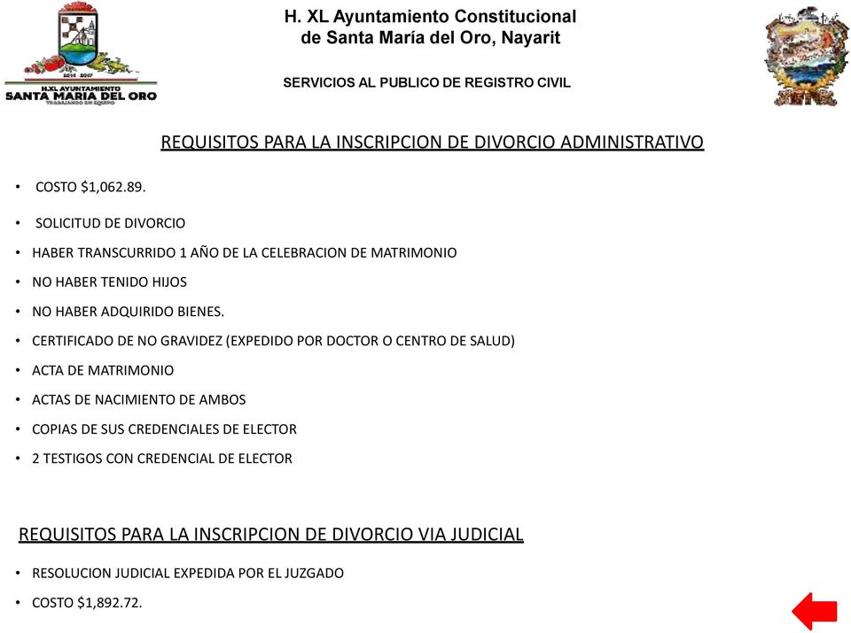 CERTIFICADO DE NO GRAVIDEZ (EXPEDIDO POR DOCTOR O CENTRO DE SALUD) ACTA DE MATRIMONIO ACTAS DE NACIMIENTO DE AMBOS COPIAS DE