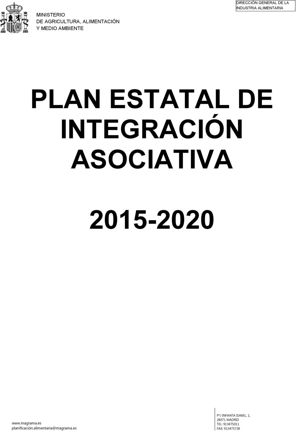 ASOCIATIVA 2015-2020 www.magrama.es planificación.