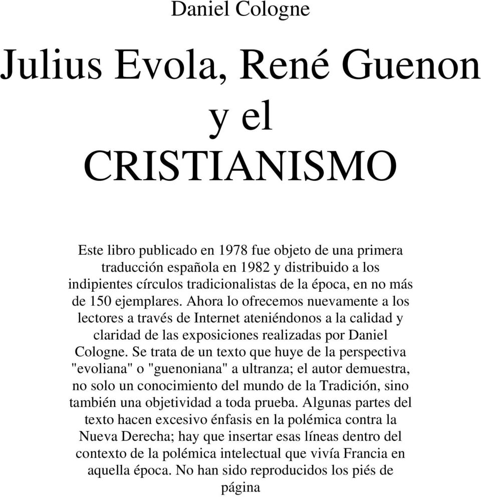 Julius Evola, René Guenon y el CRISTIANISMO - PDF Free Download