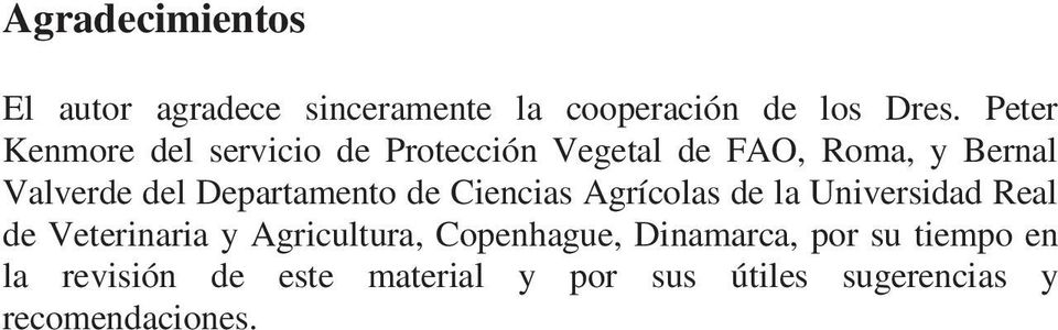Departamento de Ciencias Agrícolas de la Universidad Real de Veterinaria y Agricultura,