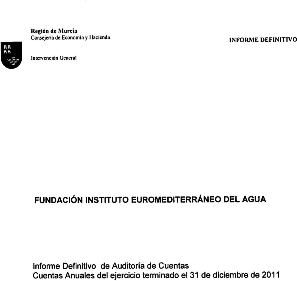 DEL AGUA Informe Definitivo de Auditoria de Cuentas