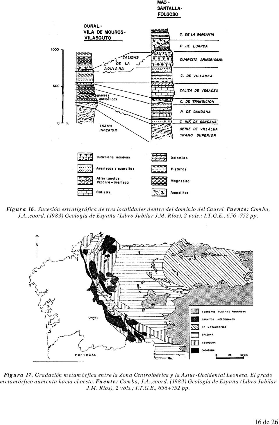 Gradación metamórfica entre la Zona Centroibérica y la Astur-Occidental Leonesa.