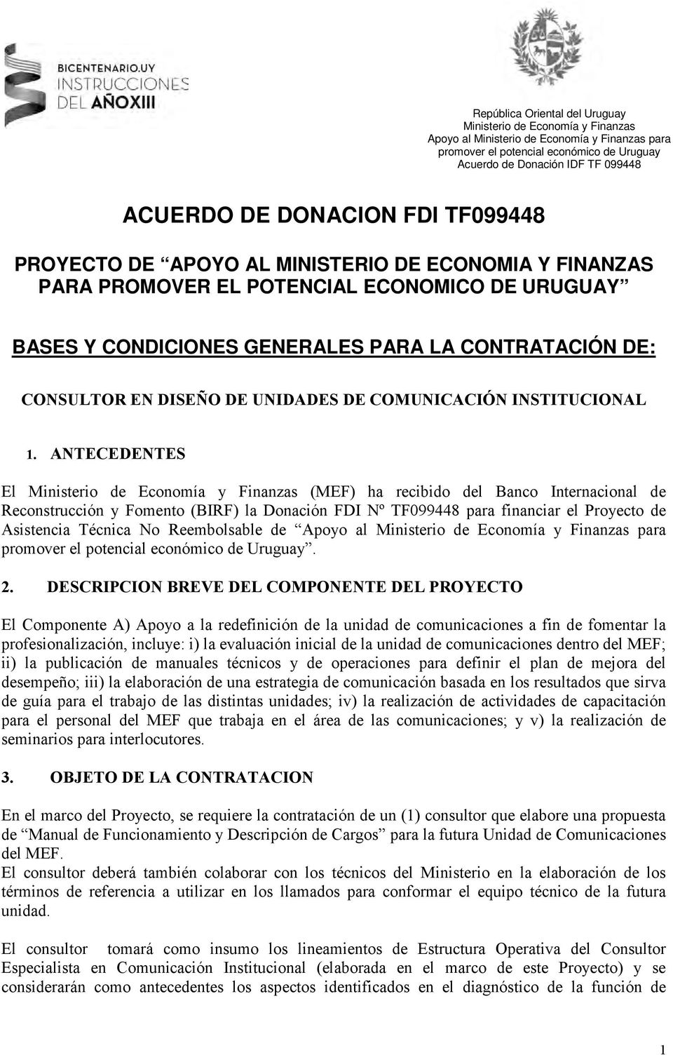 DISEÑO DE UNIDADES DE COMUNICACIÓN INSTITUCIONAL 1.