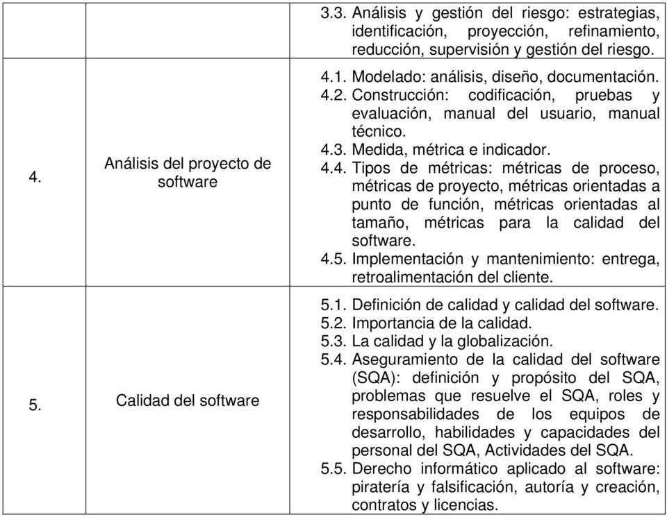 2. Construcción: codificación, pruebas y evaluación, manual del usuario, manual técnico. 4.