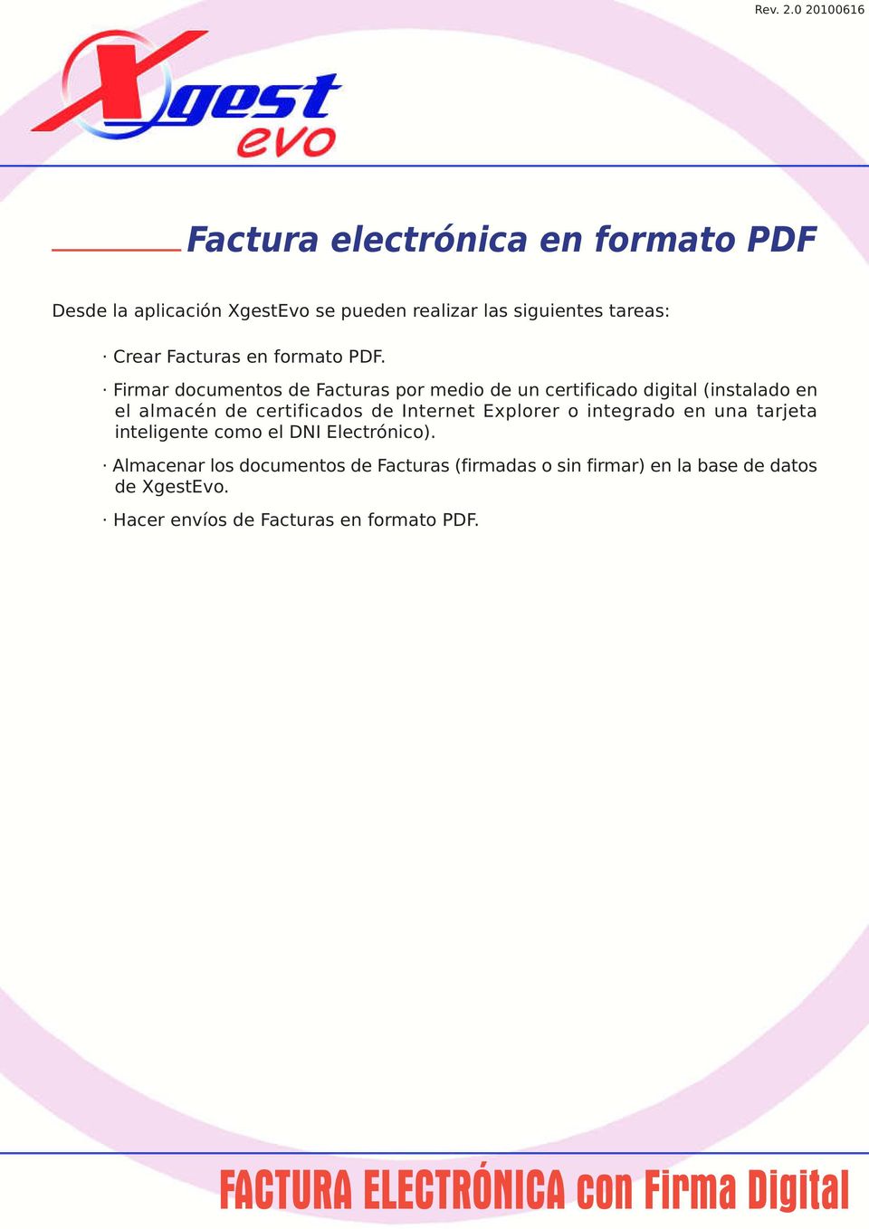 Crear Facturas en formato PDF.