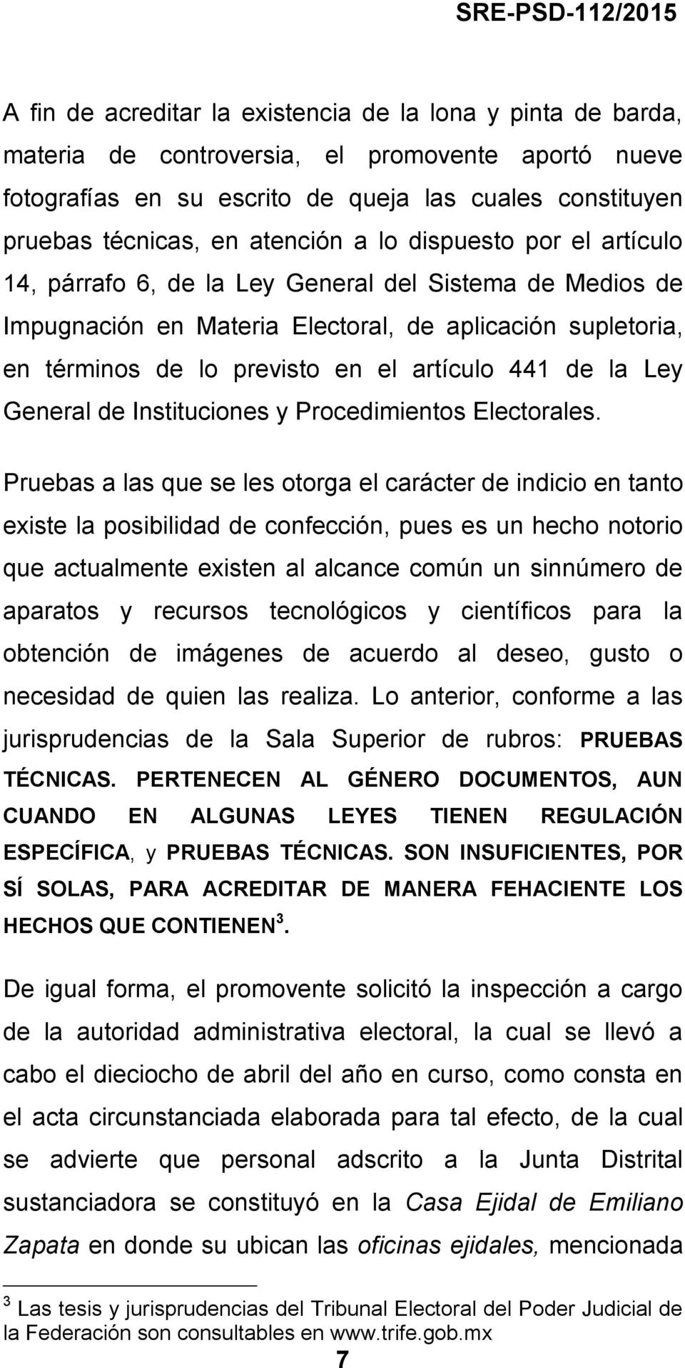 441 de la Ley General de Instituciones y Procedimientos Electorales.