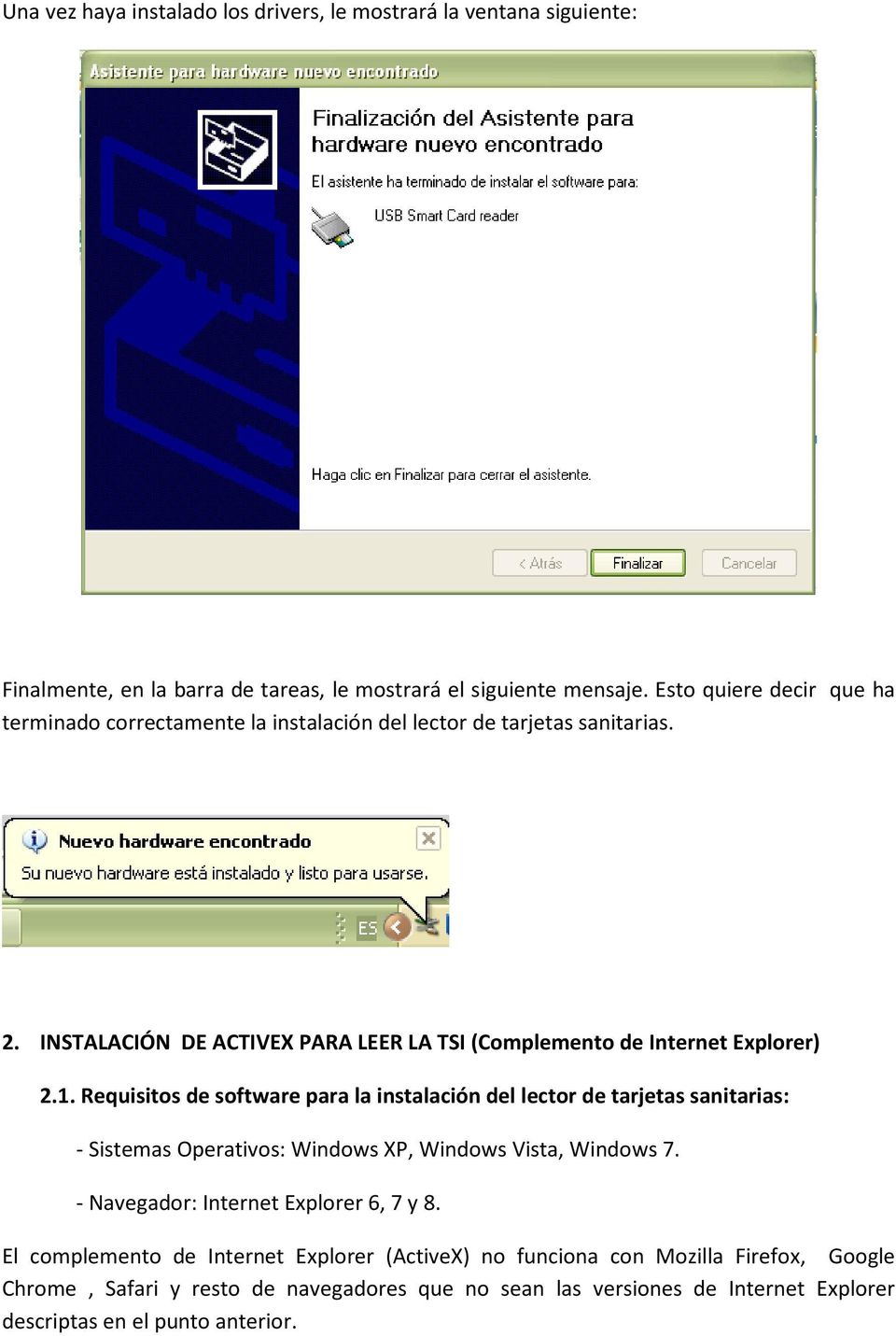 INSTALACIÓN DE ACTIVEX PARA LEER LA TSI (Complemento de Internet Explorer) 2.1.