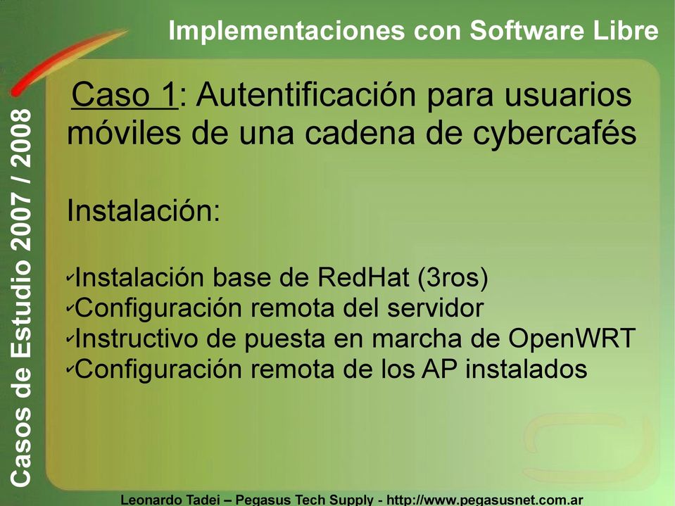 (3ros) Configuración remota del servidor Instructivo de