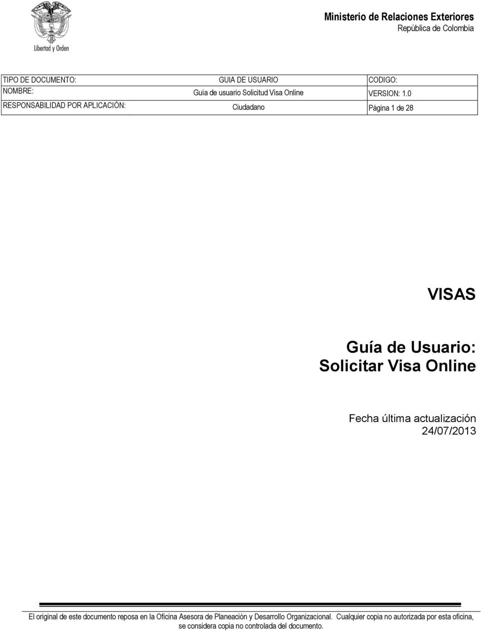 Guía de Usuario: Solicitar Visa