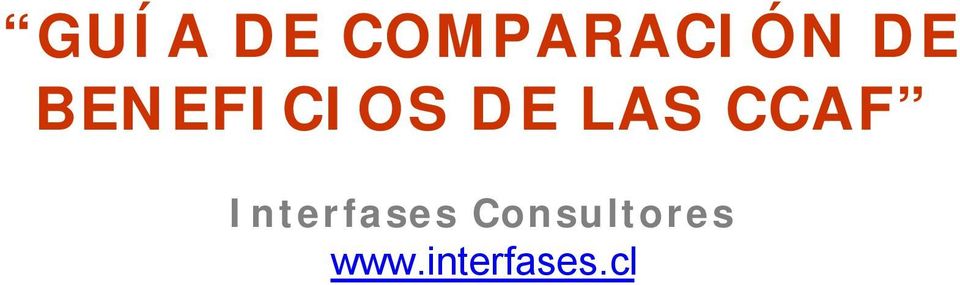 CCAF Interfases