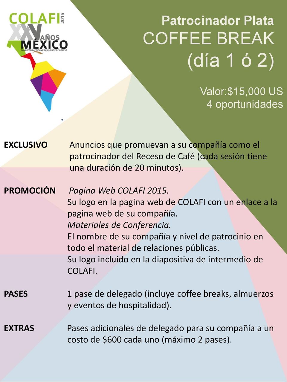 PROMOCIÓN Pagina Web COLAFI 2015. pagina web de su compañía.