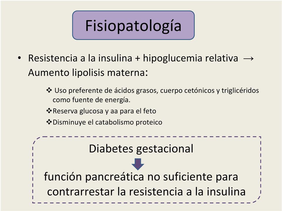 diabetes mellitus gestacional fisiopatologia