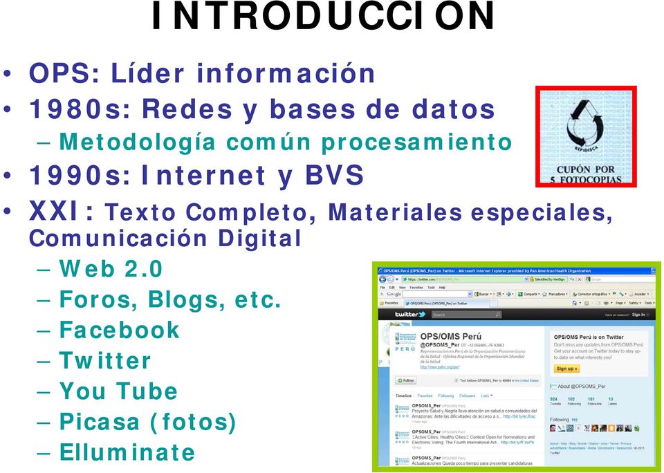 Completo, Materiales especiales, Comunicación Digital Web 2.