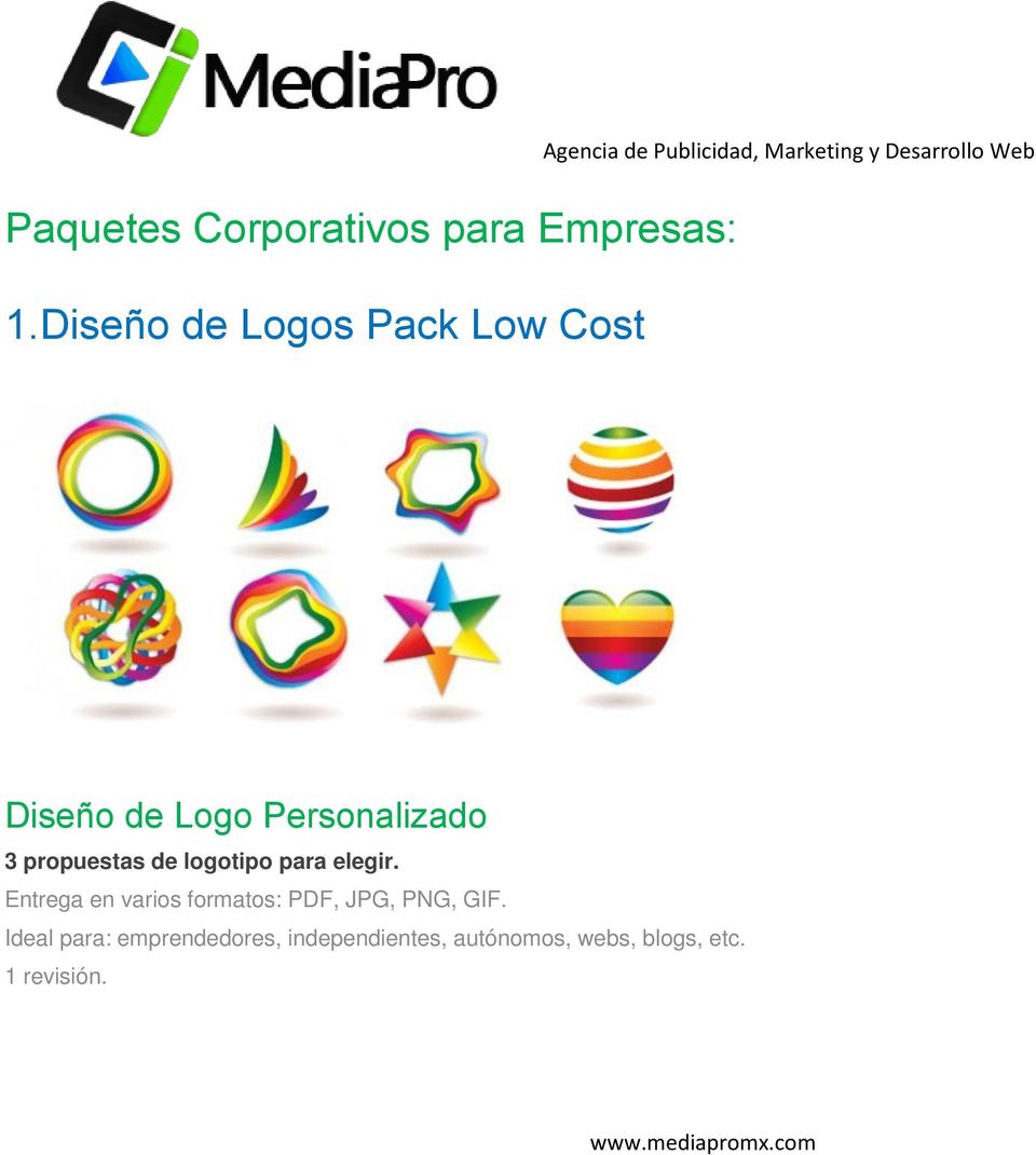 Diseño de Logo Personalizado 3 propuestas de logotipo para elegir.