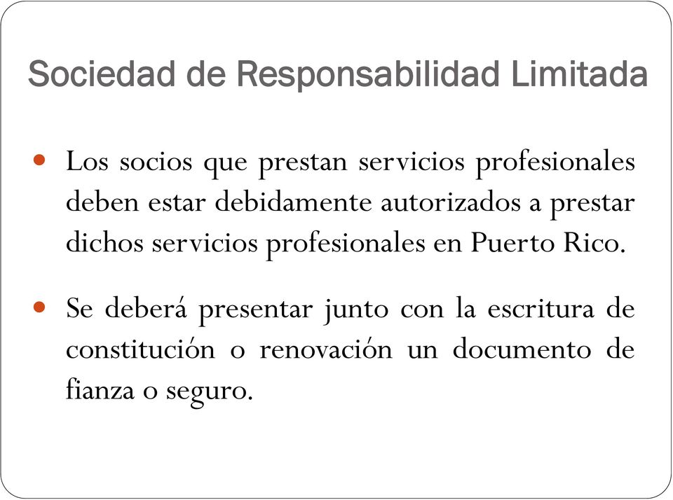 servicios profesionales en Puerto Rico.